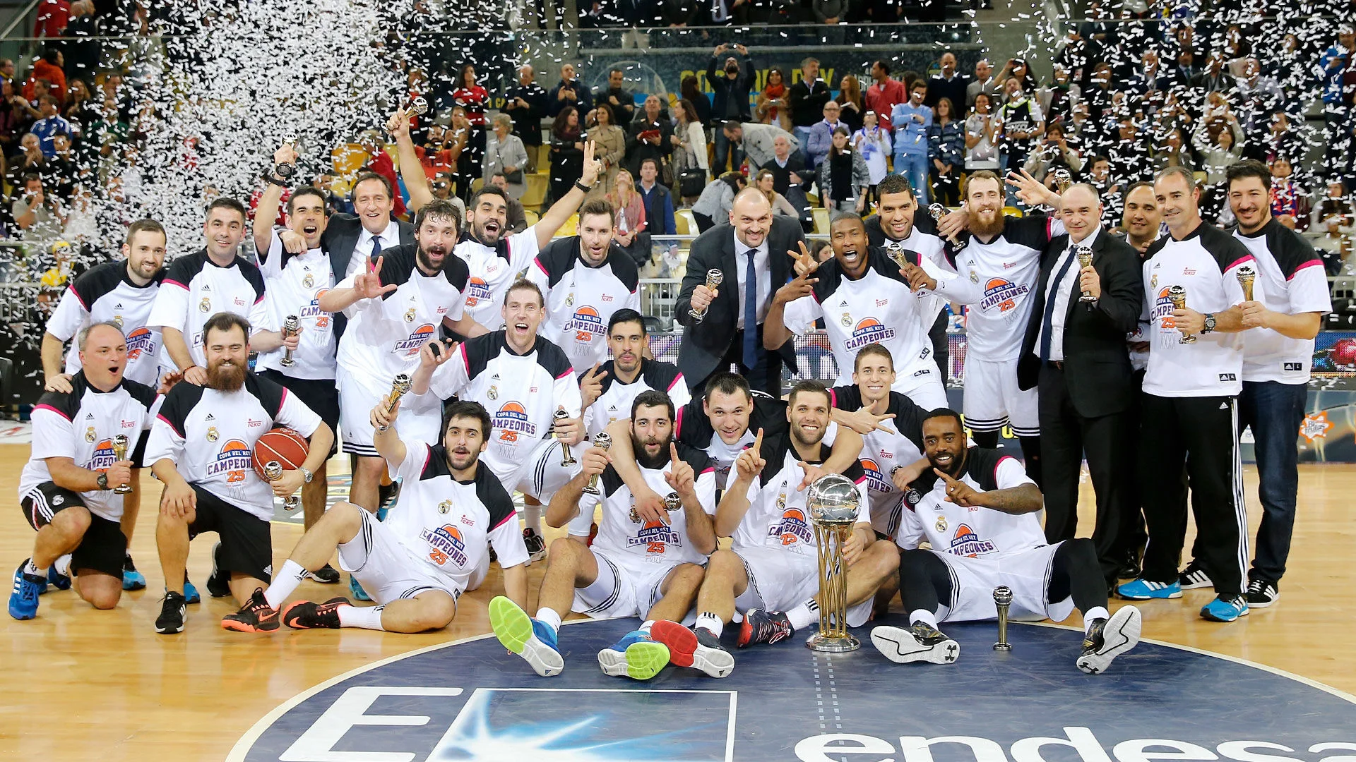 Tenth anniversary of the 25th basketball Copa del Rey win