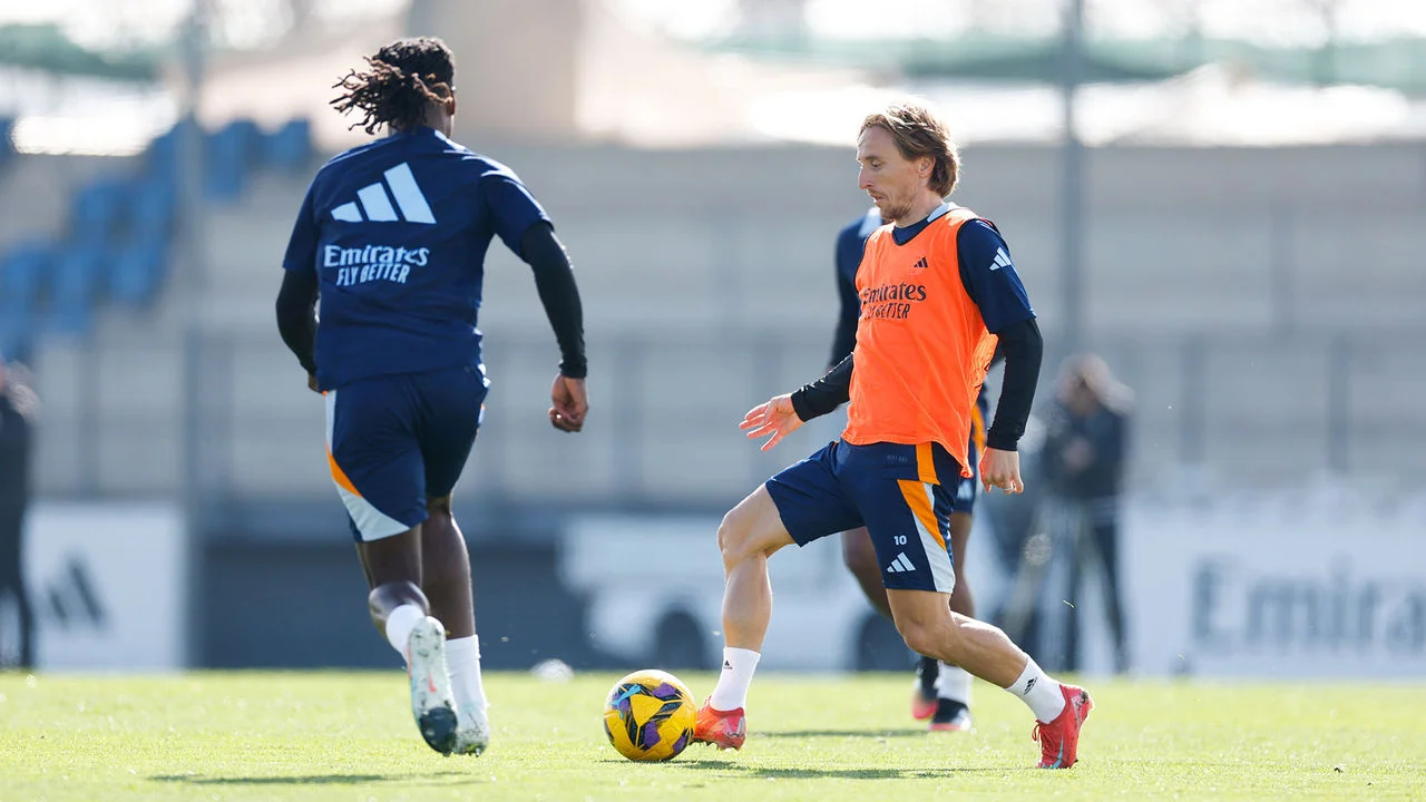 Último treino antes do jogo contra o Girona