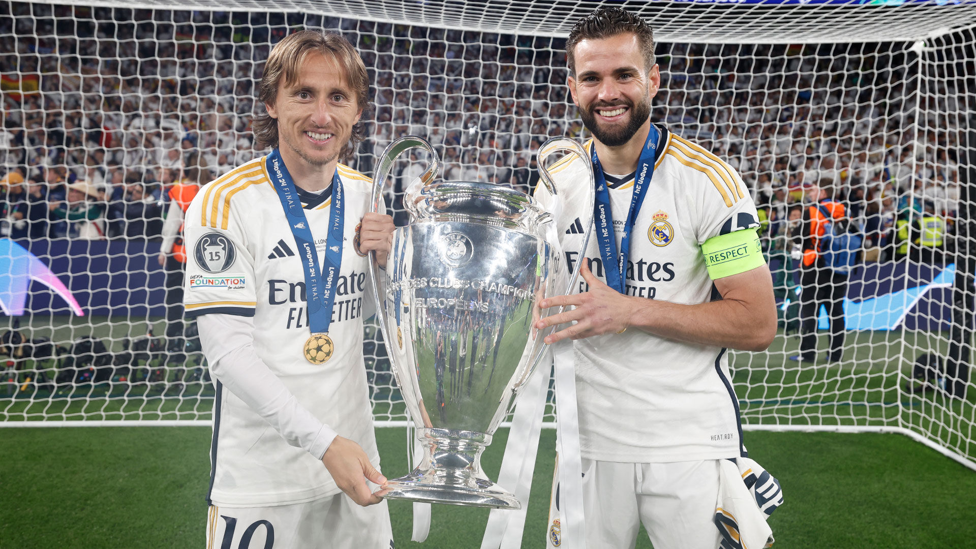 Nacho and Modrić, 26 trophies with Real Madrid