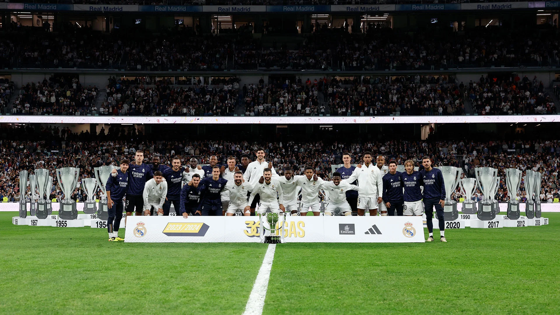 El equipo ofreció la Liga 36 al Santiago Bernabéu