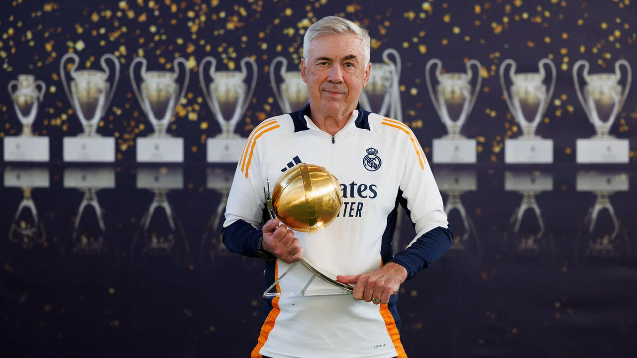 Ancelotti wins Globe Soccer Award for Best Coach of 2024