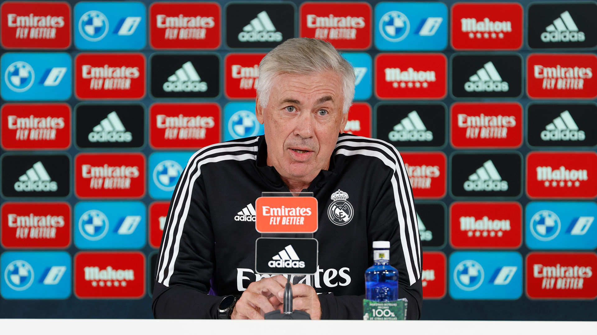 Ancelotti: “El derbi será un buen partido porque el nivel es muy alto”