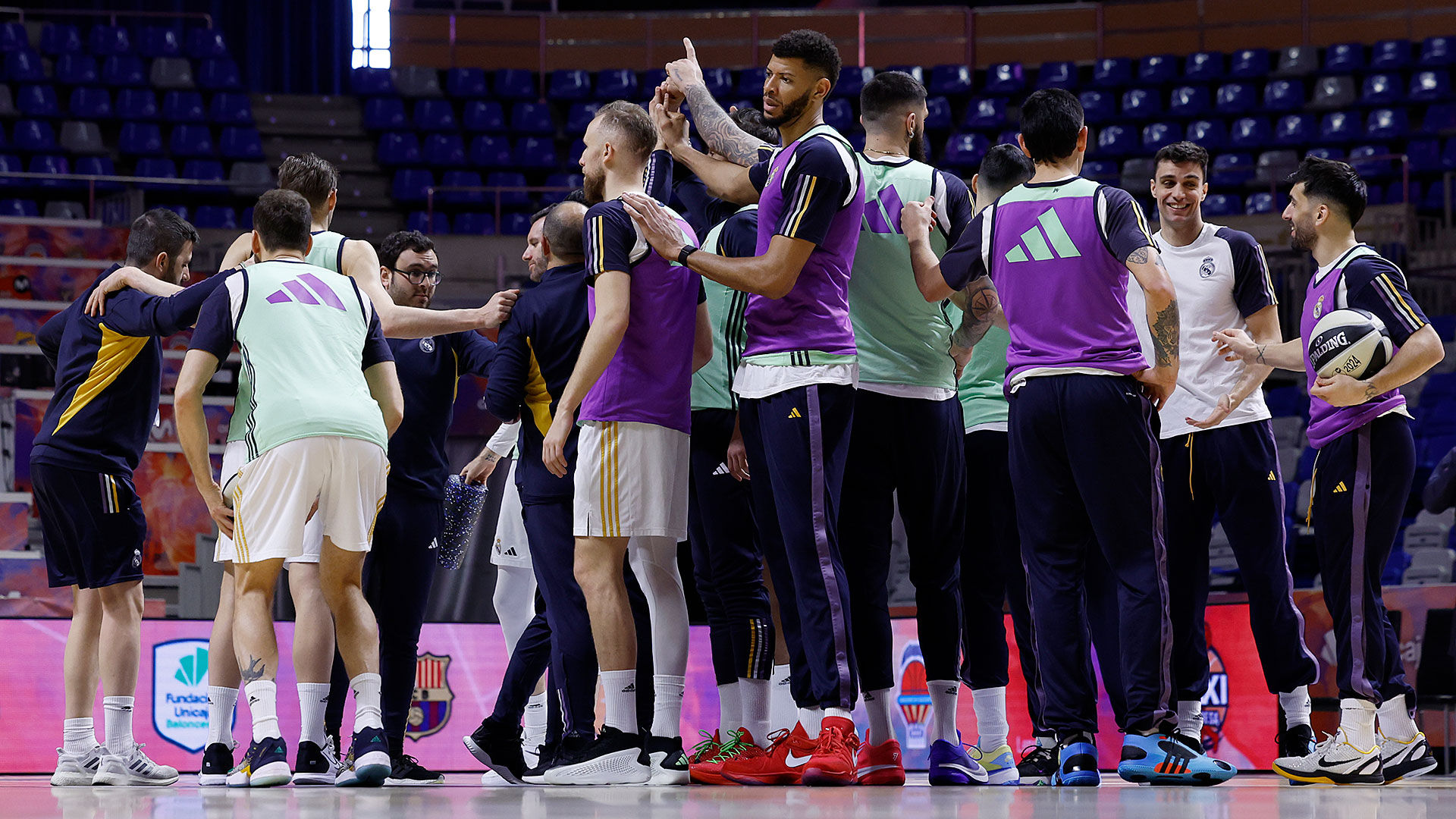 Último entrenamiento antes del debut en la Copa del Rey