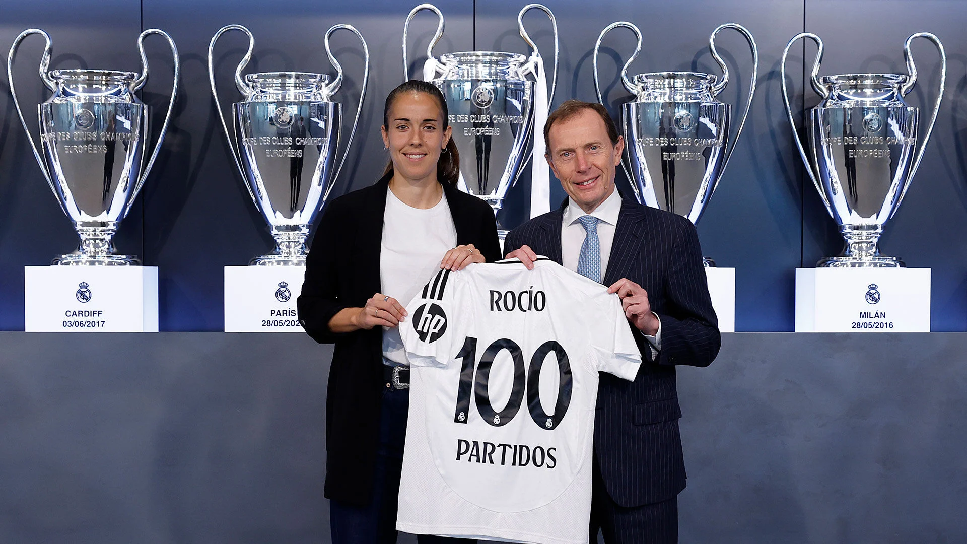 Rocío, 100 partidos con el Real Madrid