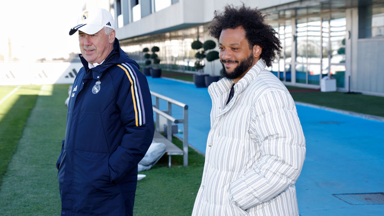 Marcelo visitó a la plantilla en la Ciudad Real Madrid: “Veo muy bien al equipo”