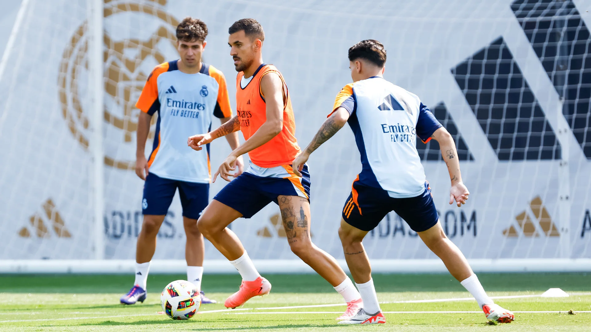 Fitness and ball work at Real Madrid City