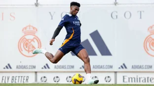 Último entrenamiento antes del partido contra el Betis