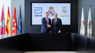 Abbott amplía su innovadora alianza en salud con el Real Madrid y la Fundación Real Madrid
