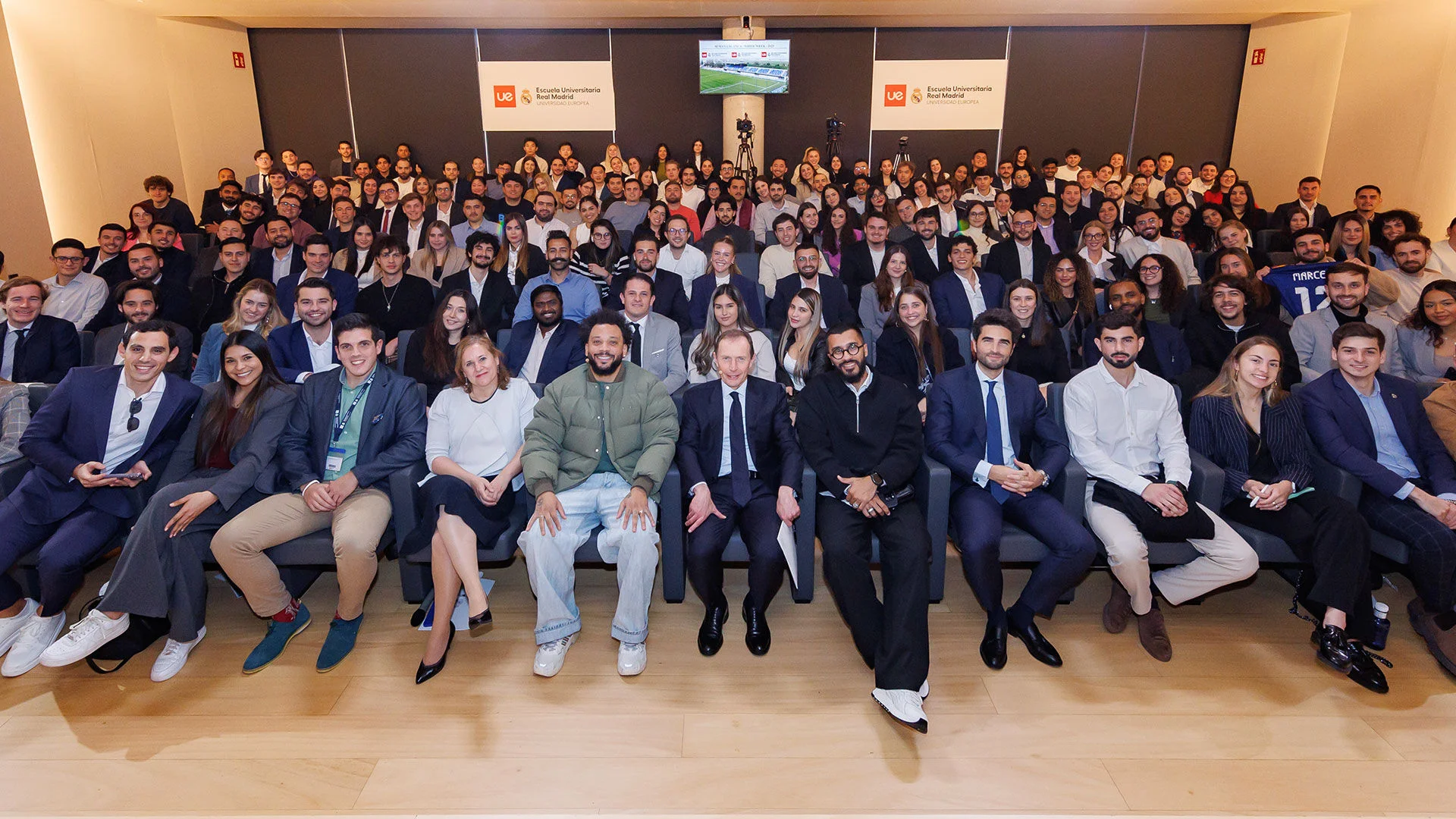 Marcelo and Chus Mateo inaugurate the Semana Blanca of the Universidad Europea-Real Madrid Graduate School 