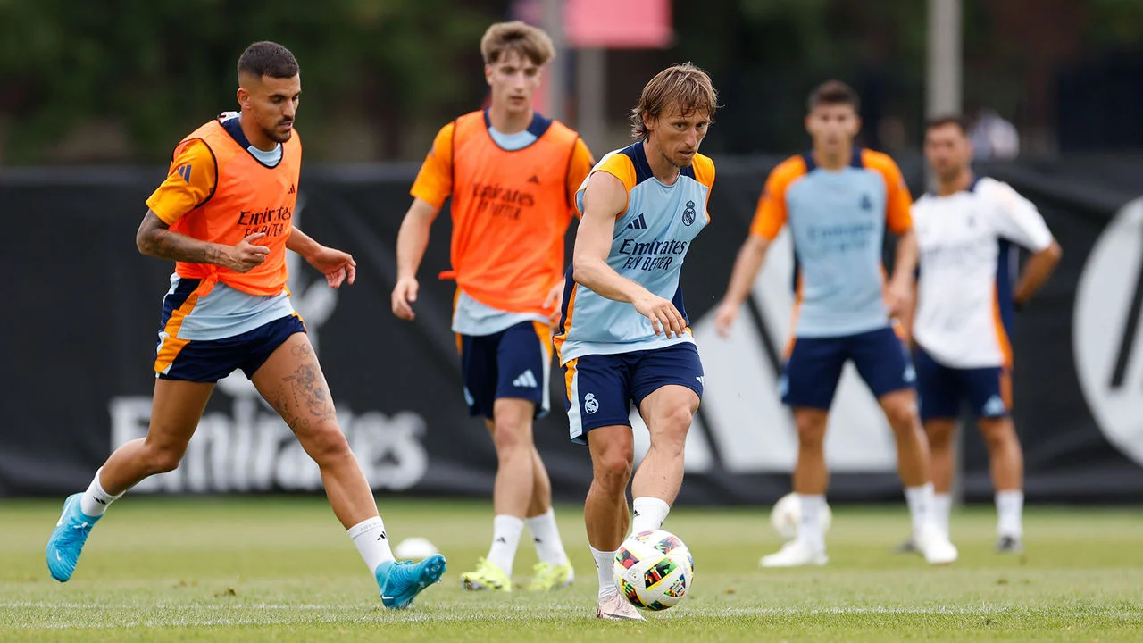 Premier entraînement du Real Madrid à Chicago