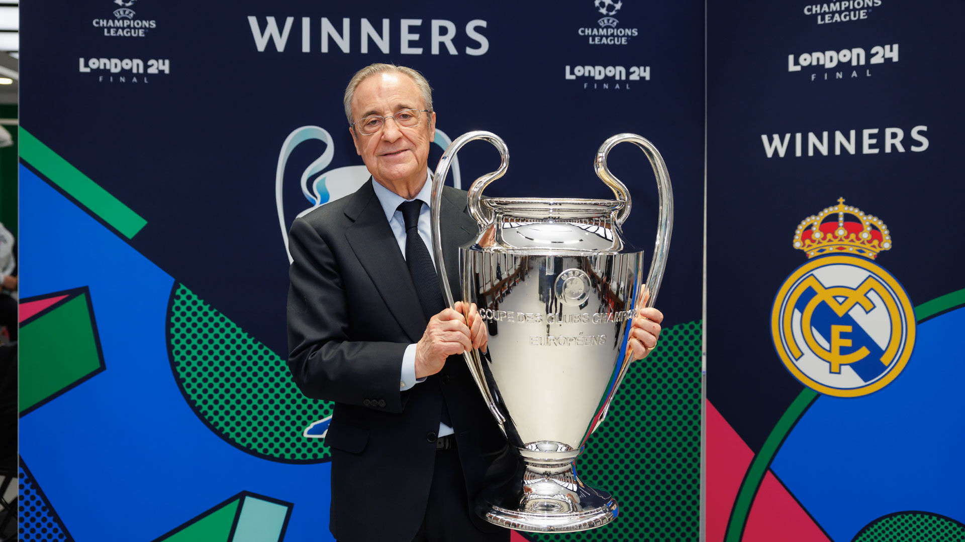 Florentino Pérez: “Esta es una historia de amor entre el Real Madrid y la Copa de Europa”