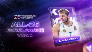 Doncic, chosen as one of the 25 best players in Euroleague history