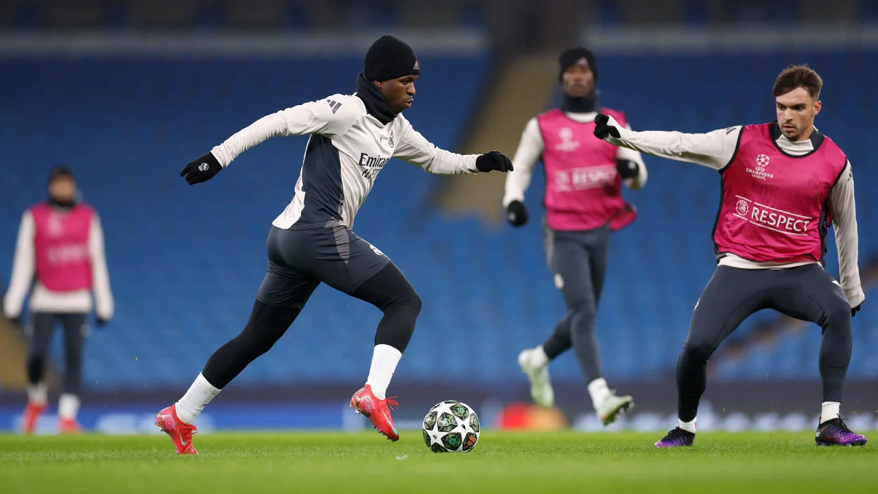 El equipo se entrenó en el Etihad Stadium