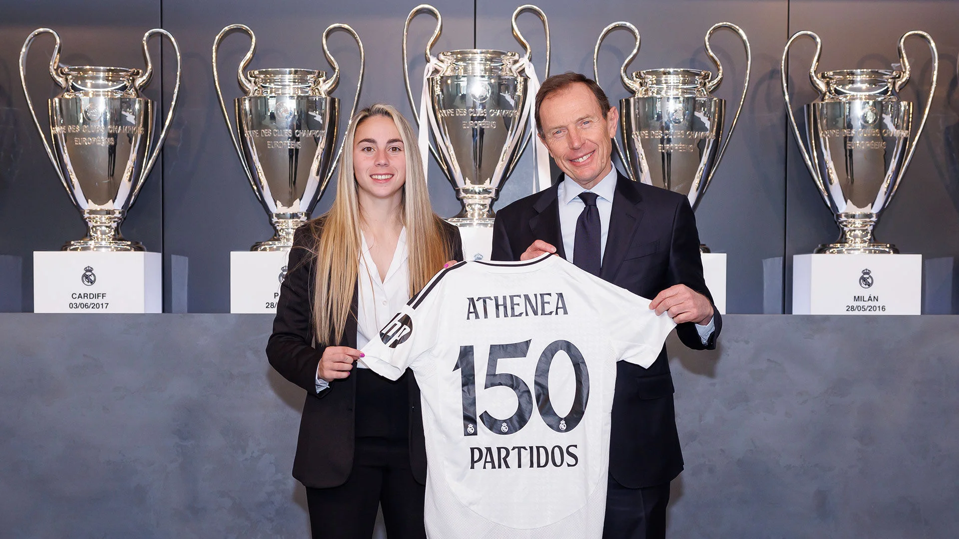 Athenea, 150 partidos con el Real Madrid