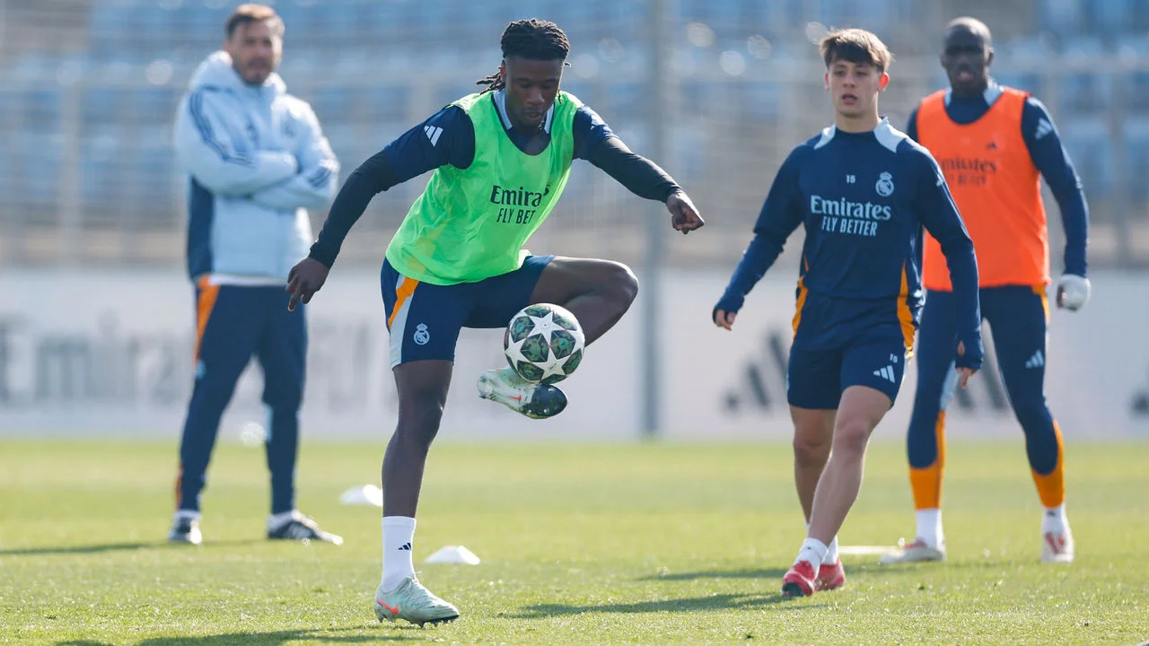 El Real Madrid prepara el partido contra el Manchester City