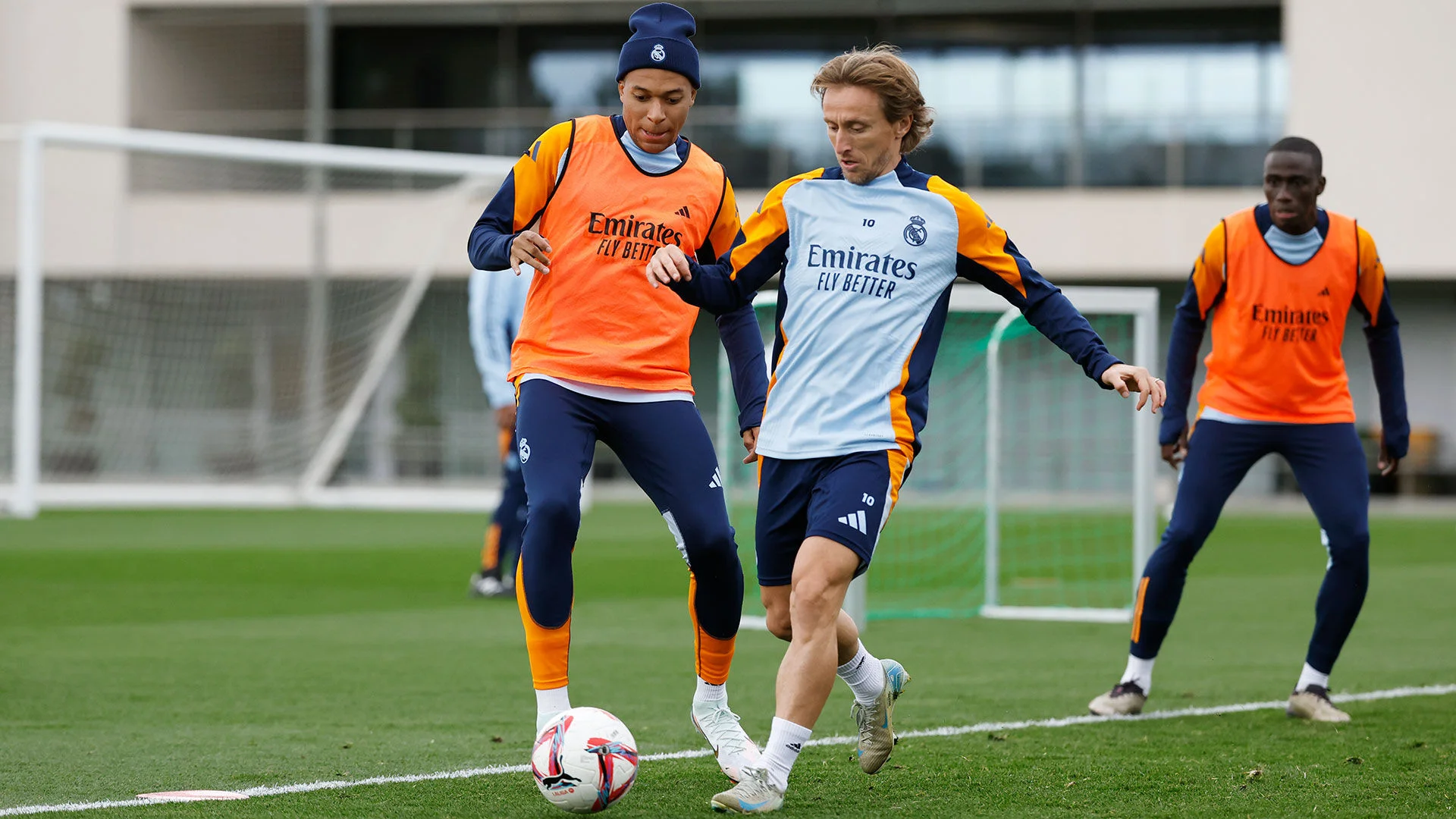 O Real Madrid se prepara para o jogo contra o Valencia