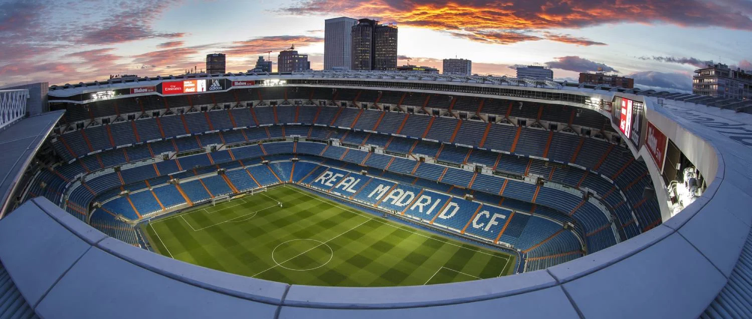 Vista panorámica del Santiago Bernabéu