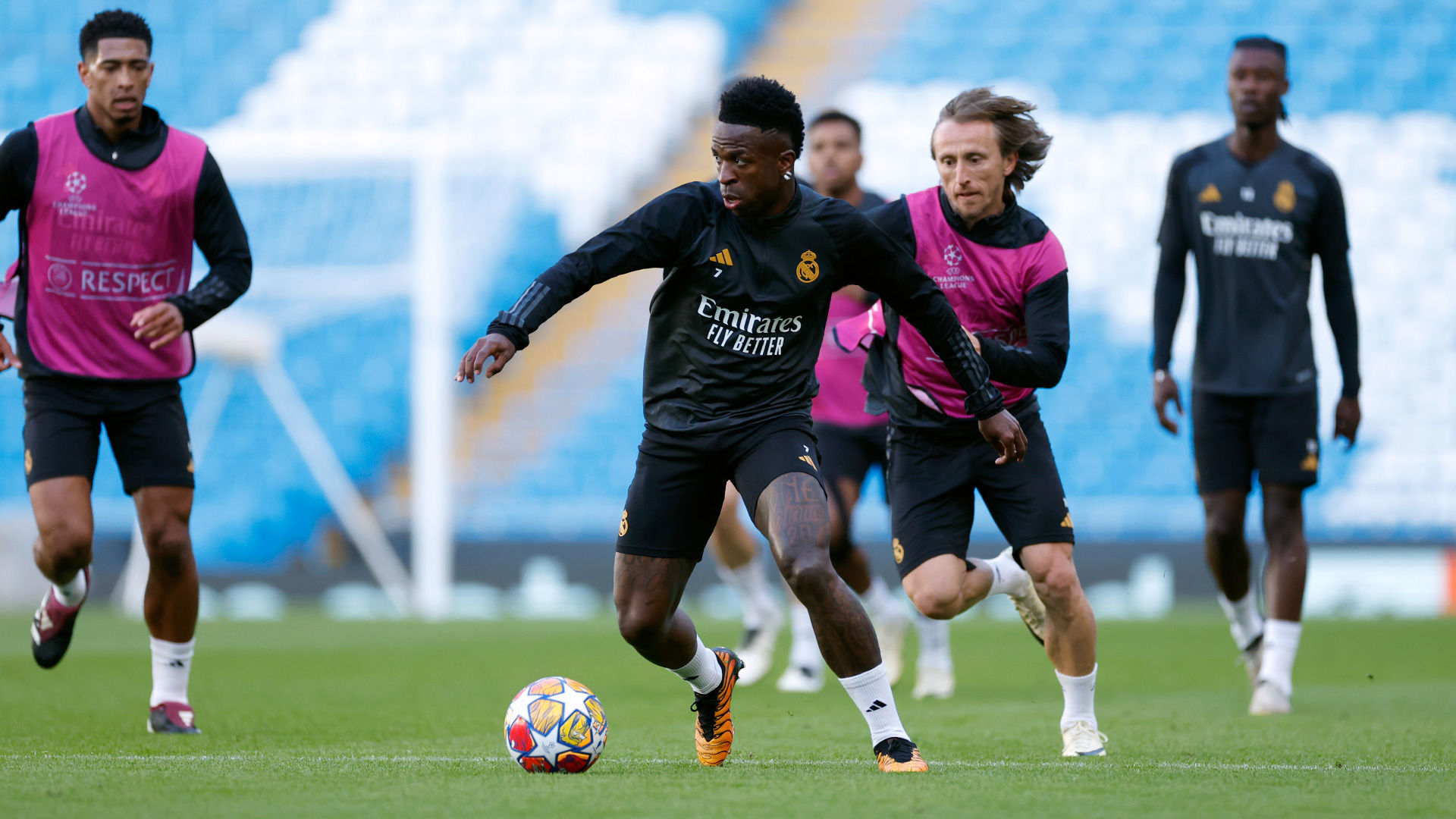 El equipo se entrenó en el Etihad Stadium