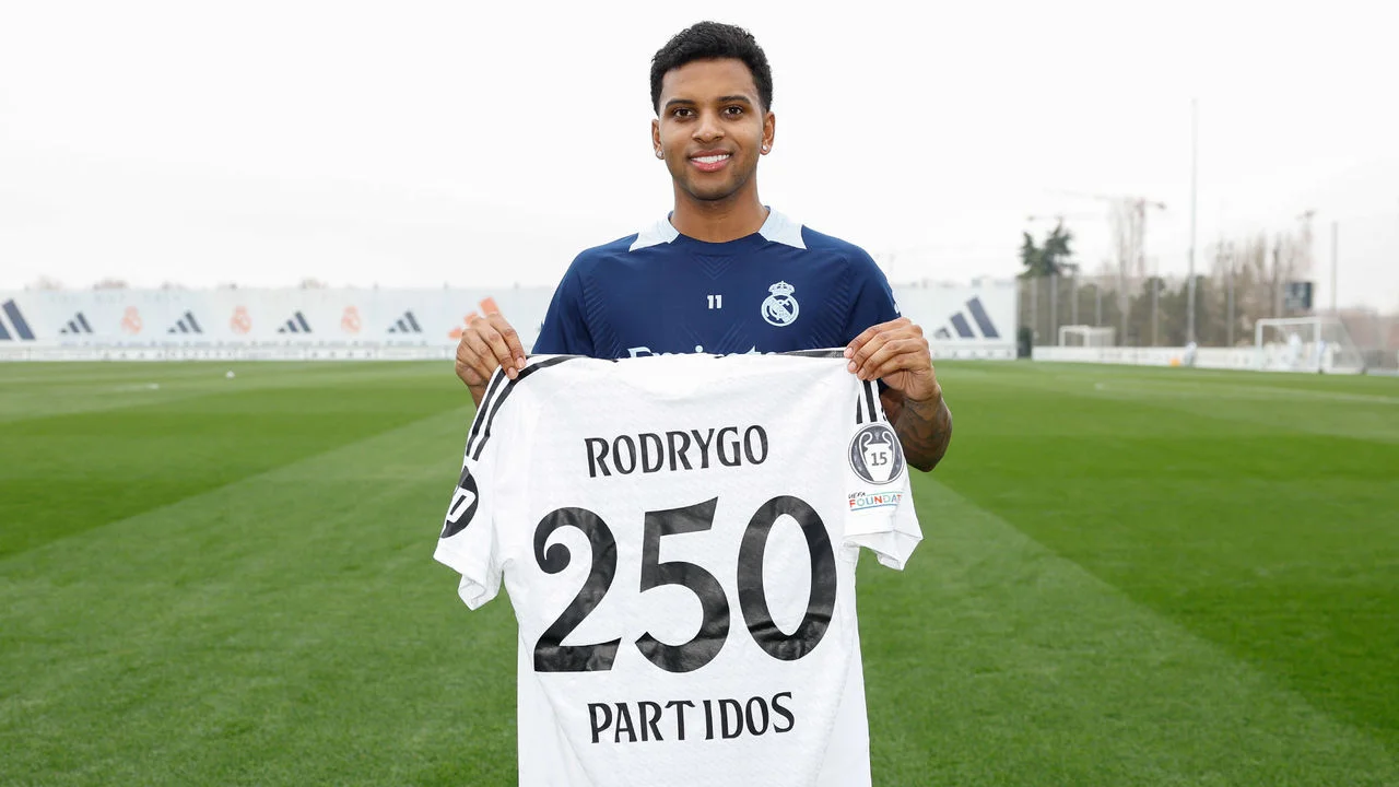 Rodrygo, 250 partidos con el Real Madrid: “Quiero lograr cada vez más cosas con esta camiseta”