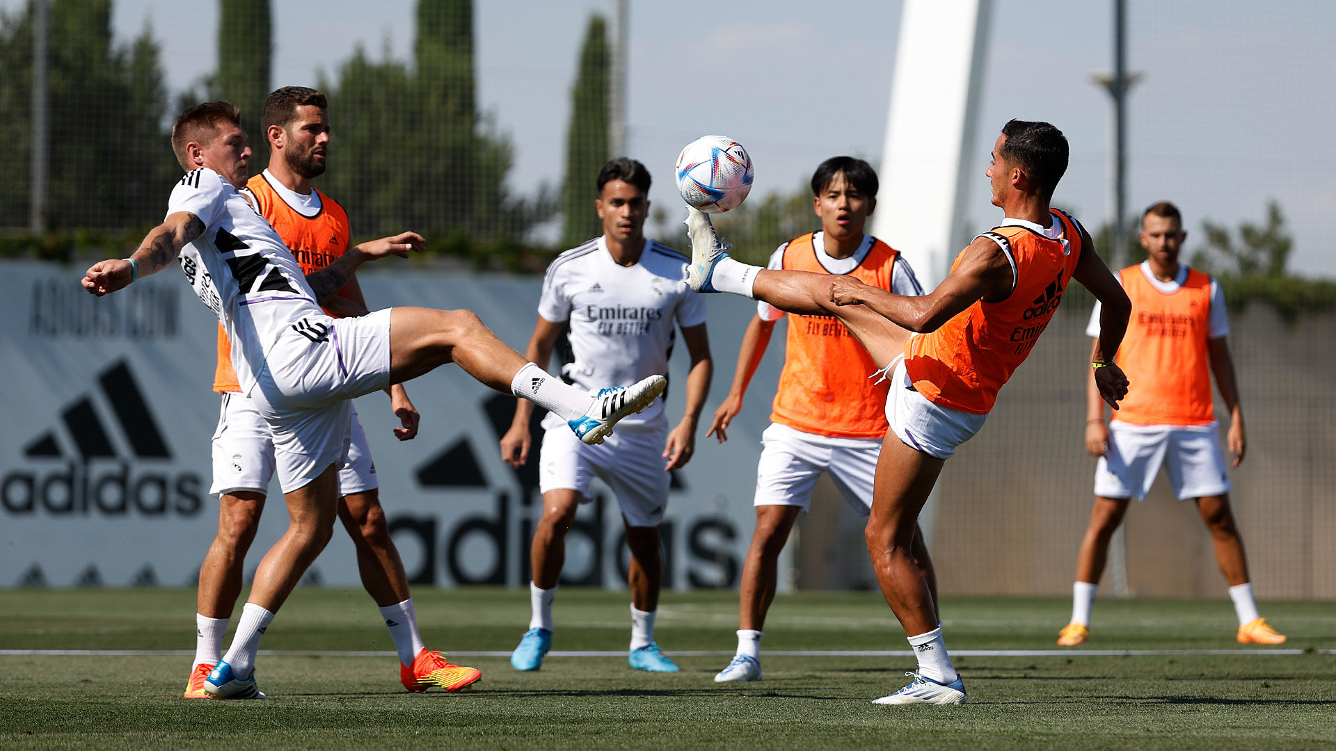 Doble sesión en la segunda jornada de entrenamientos de la pretemporada