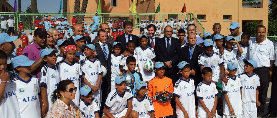 Escuela sociodeportiva de la Fundación Real Madrid en Marrakech