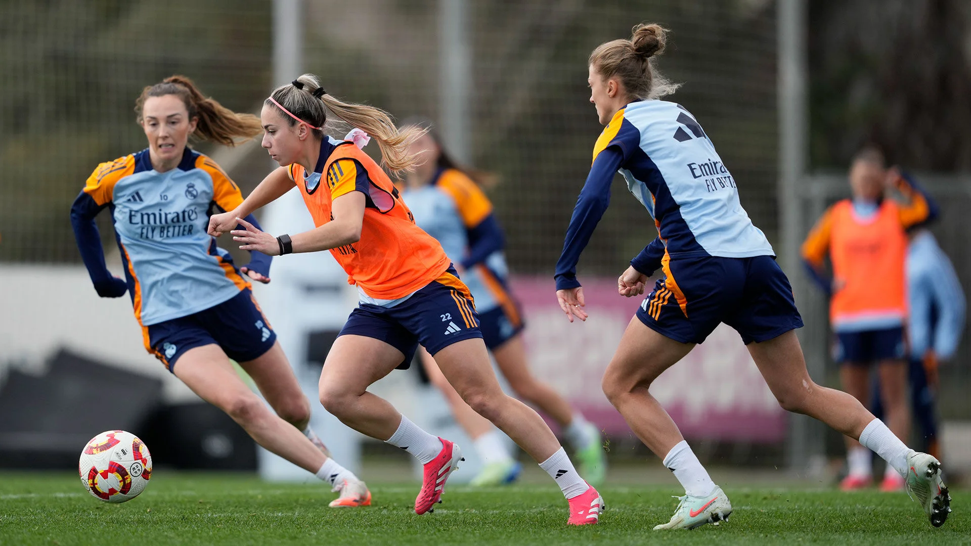 Último entrenamiento antes de los cuartos de la Copa de la Reina