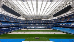 You can't miss it: the Bernabéu's retractable grass as you've never seen it before