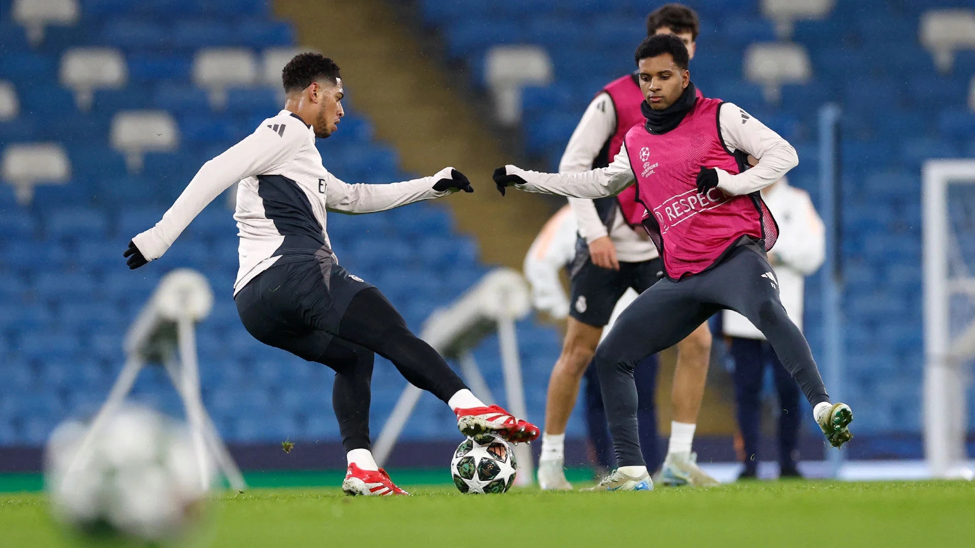 El equipo se entrenó en el Etihad Stadium