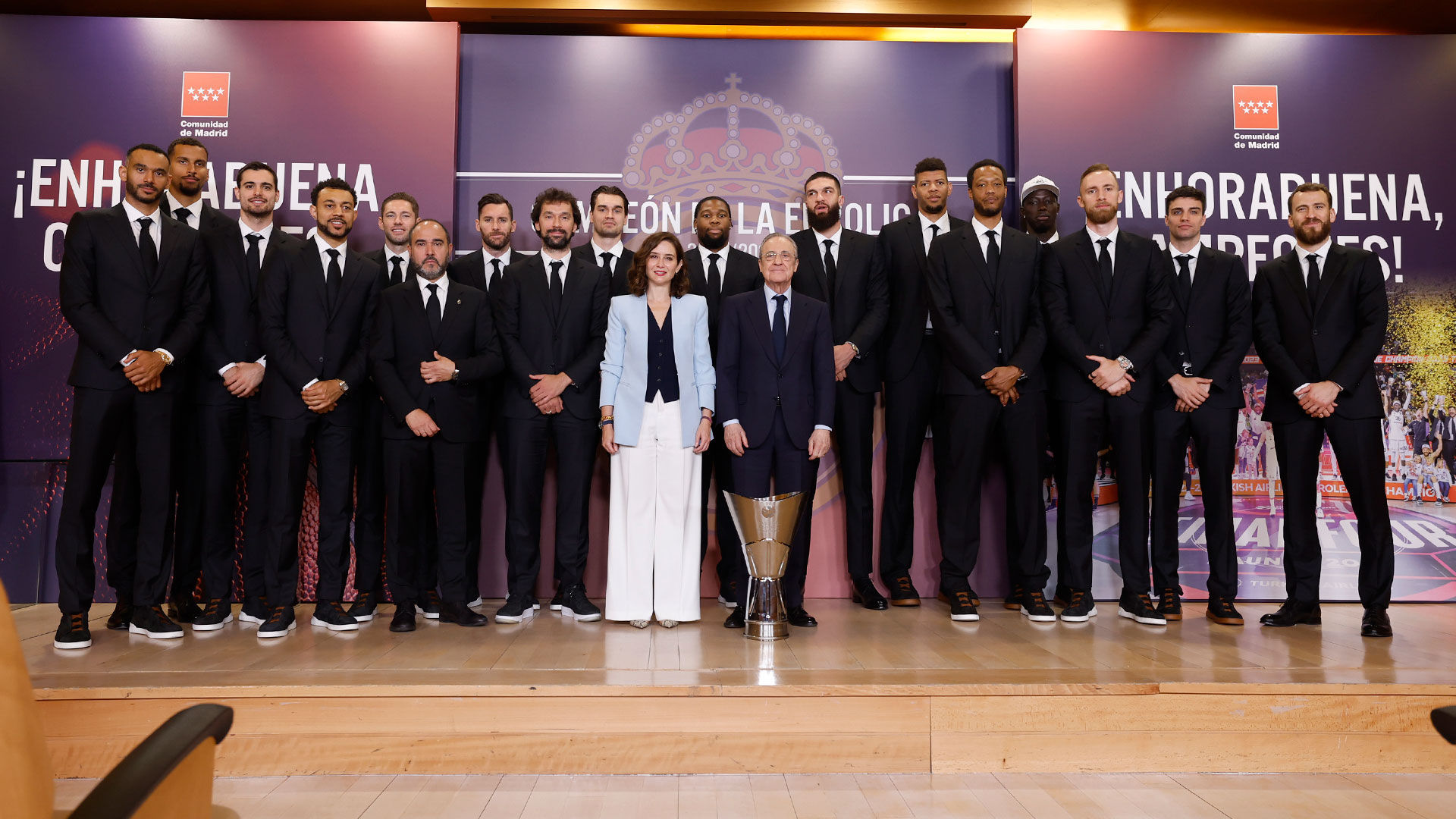 Team photo at the Community of Madrid