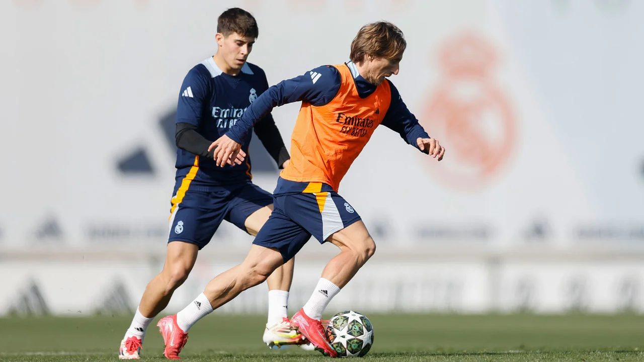 El Real Madrid prepara el partido contra el Manchester City