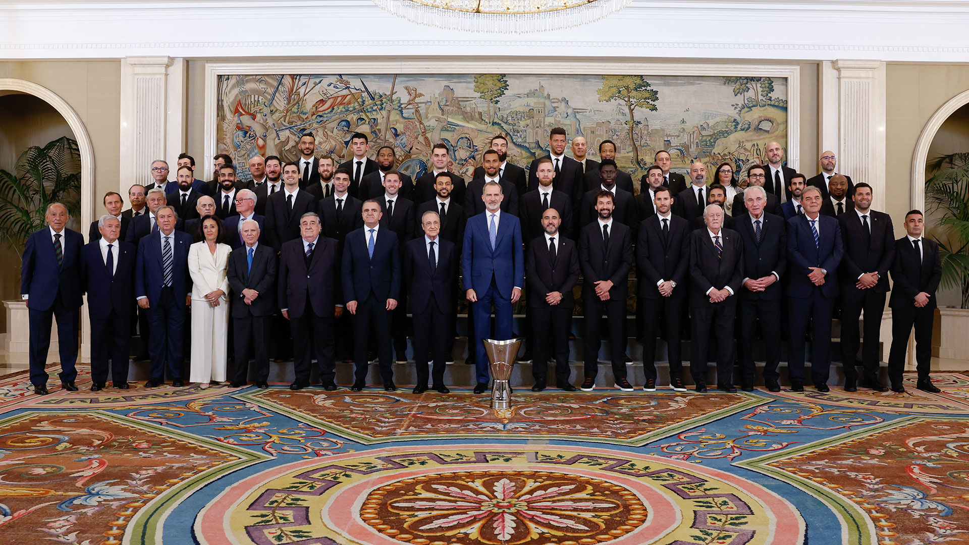 El rey Felipe VI recibió al campeón de Europa