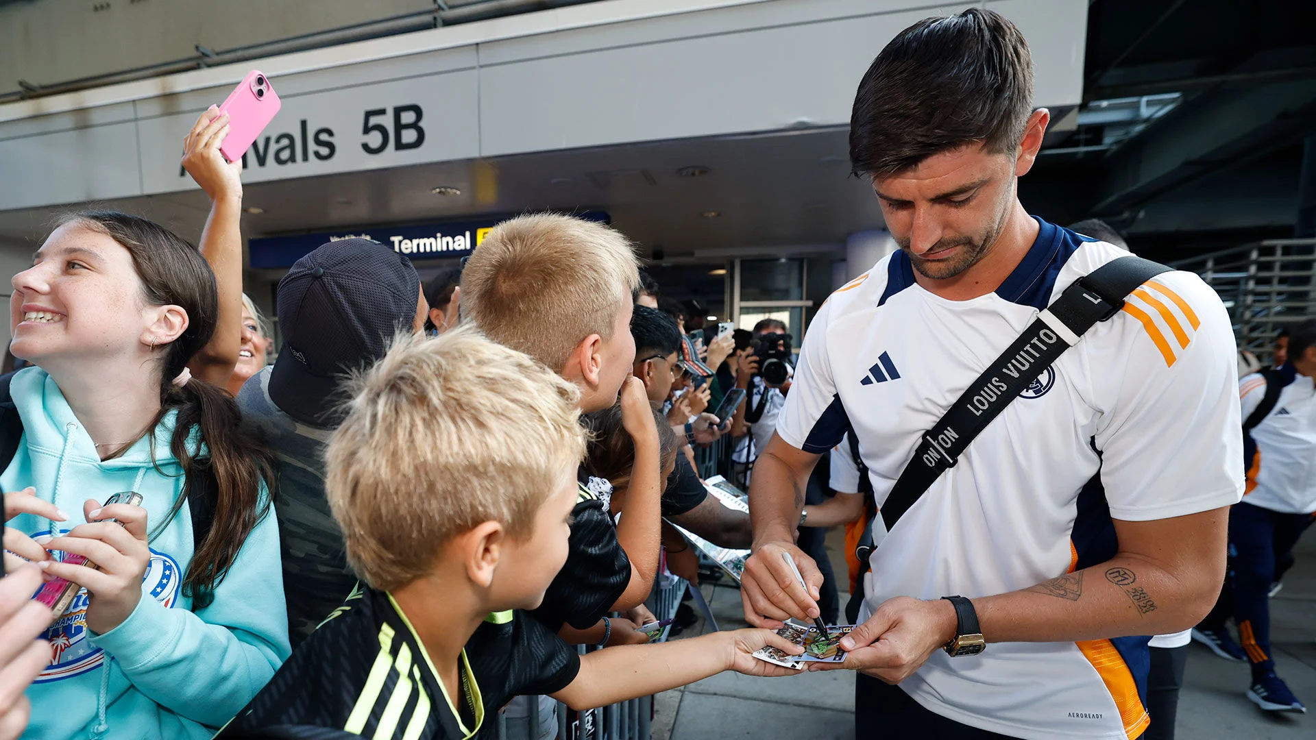 L'arrivée du Real Madrid à Chicago