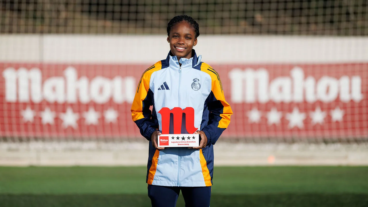 Linda Caicedo, Jugadora Cinco Estrellas Mahou de enero