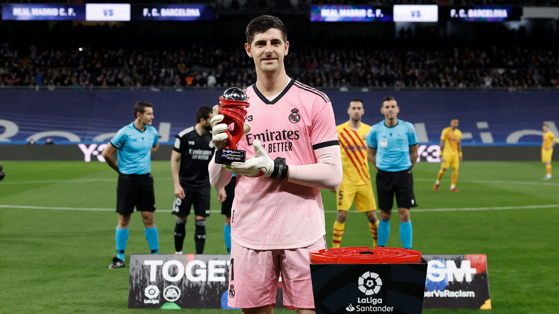 Courtois, elegido mejor jugador de LaLiga en febrero