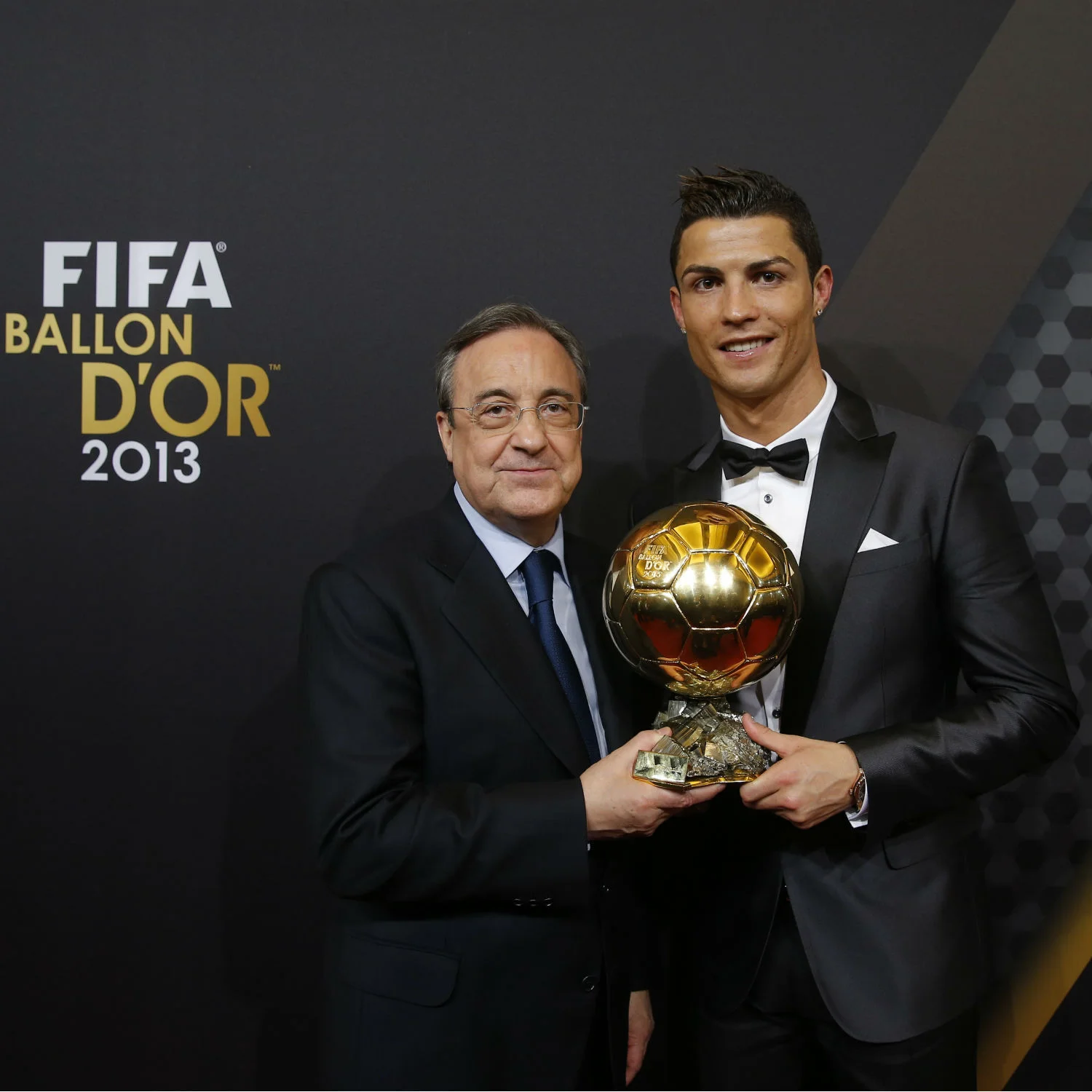 cristiano ronaldo y florentino pérez balón de oro 2013