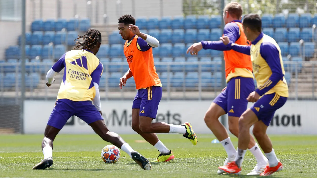 El Real Madrid prepara la ida de las semifinales de la Champions