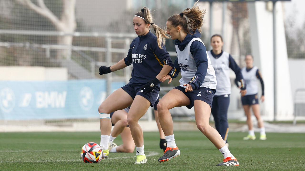 El Real Madrid prepara el derbi de la Copa de la Reina