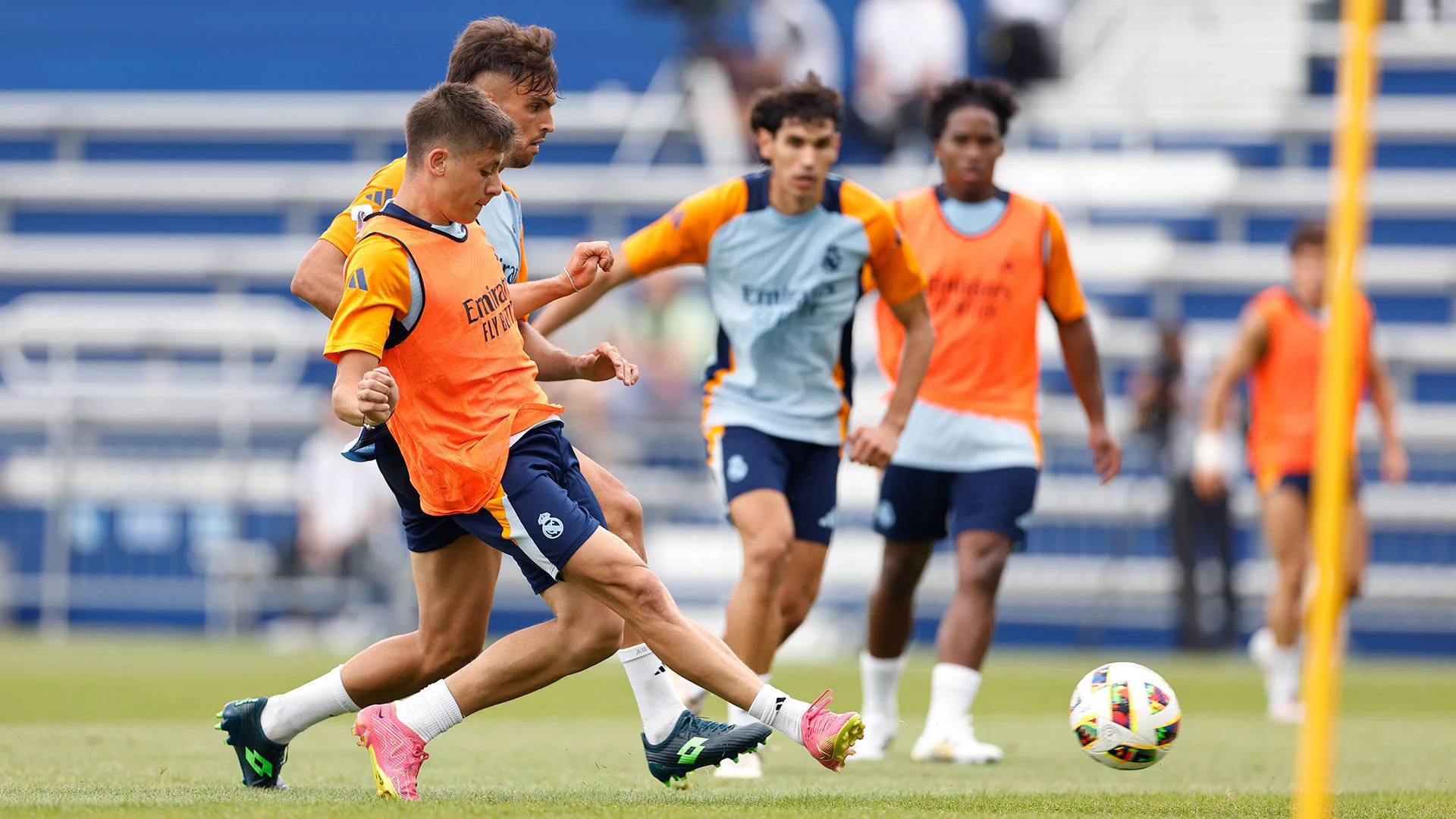 Primer entrenamiento del Real Madrid en Chicago