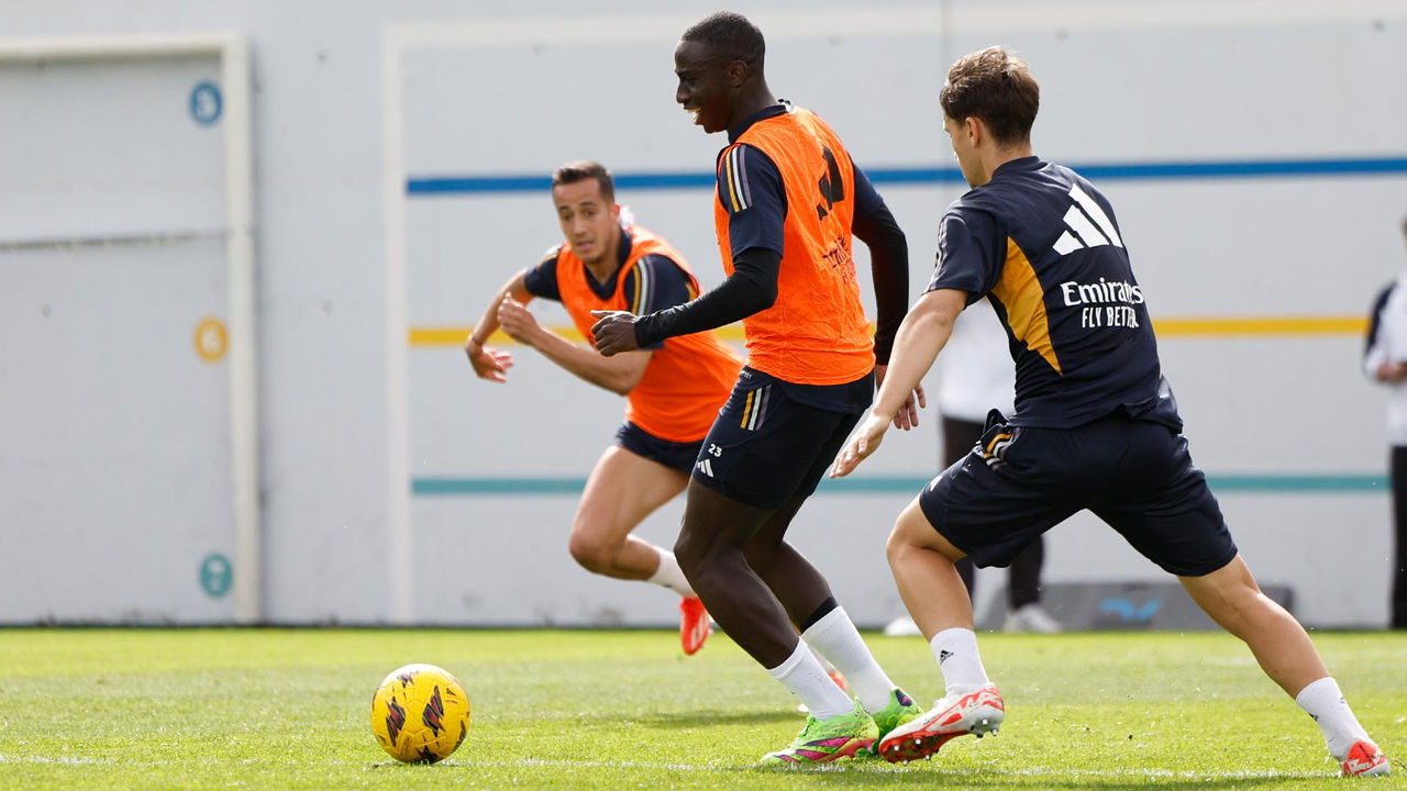 Exigente entrenamiento en la Ciudad Real Madrid