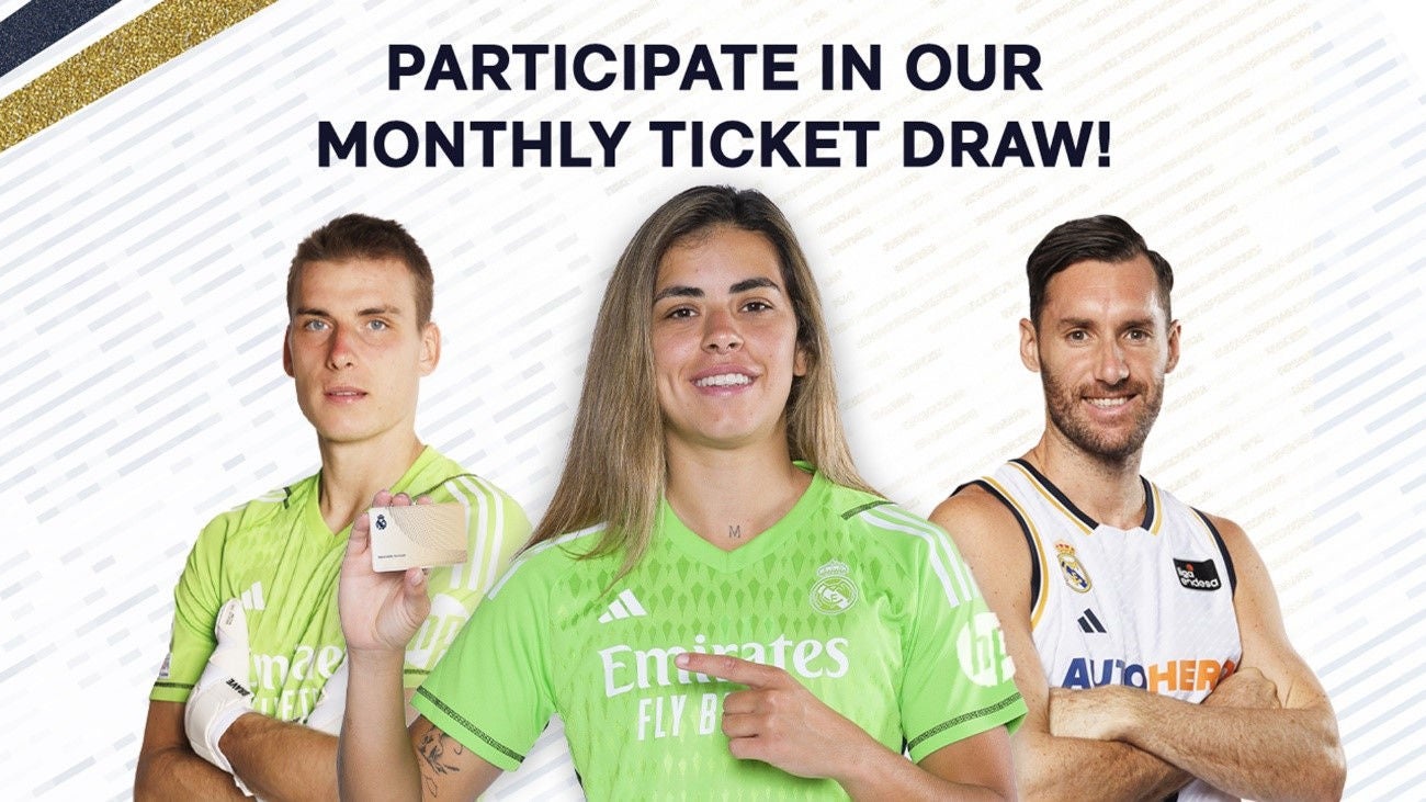 Take part in our May prize draw to win tickets, only for Members and Madridistas Premium!