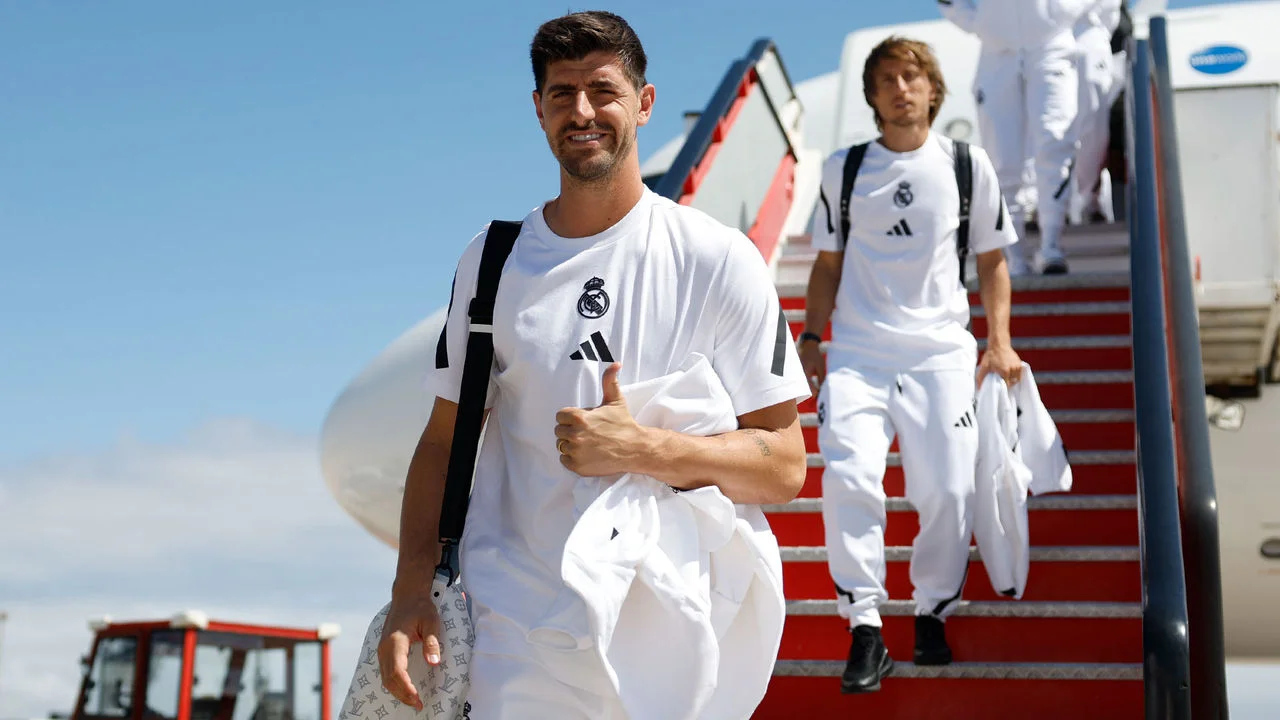 Real Madrid arrive in Gran Canaria