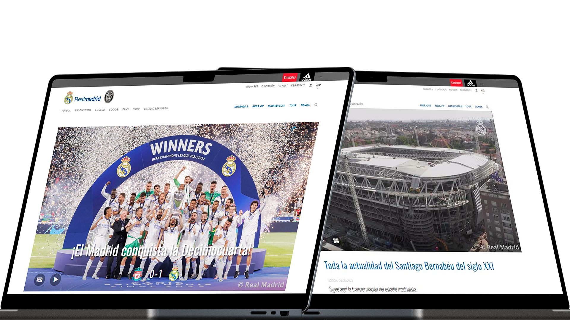 Realmadrid.com, la web de clubes de fútbol más visitada del mundo por sexto año consecutivo