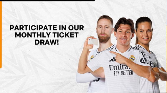 Take part in our March monthly ticket draw open to Members and Madridista Premium!