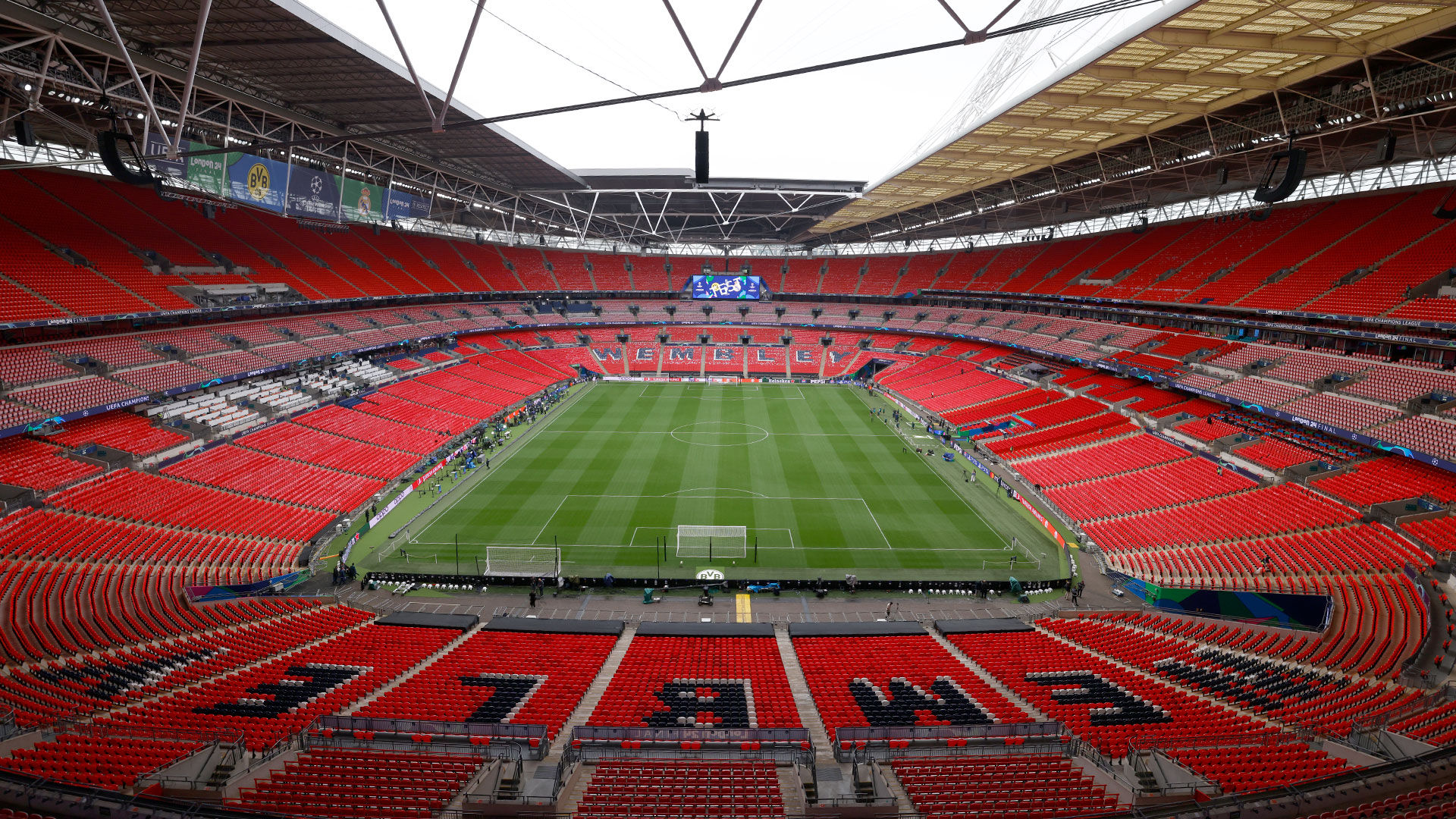 This is Wembley, the setting for the Champions League Final