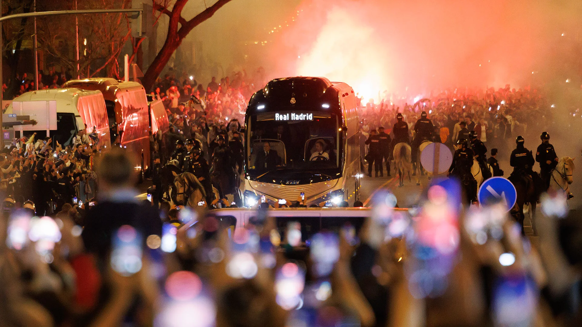 Real Madrid receive warm welcome ahead of City clash