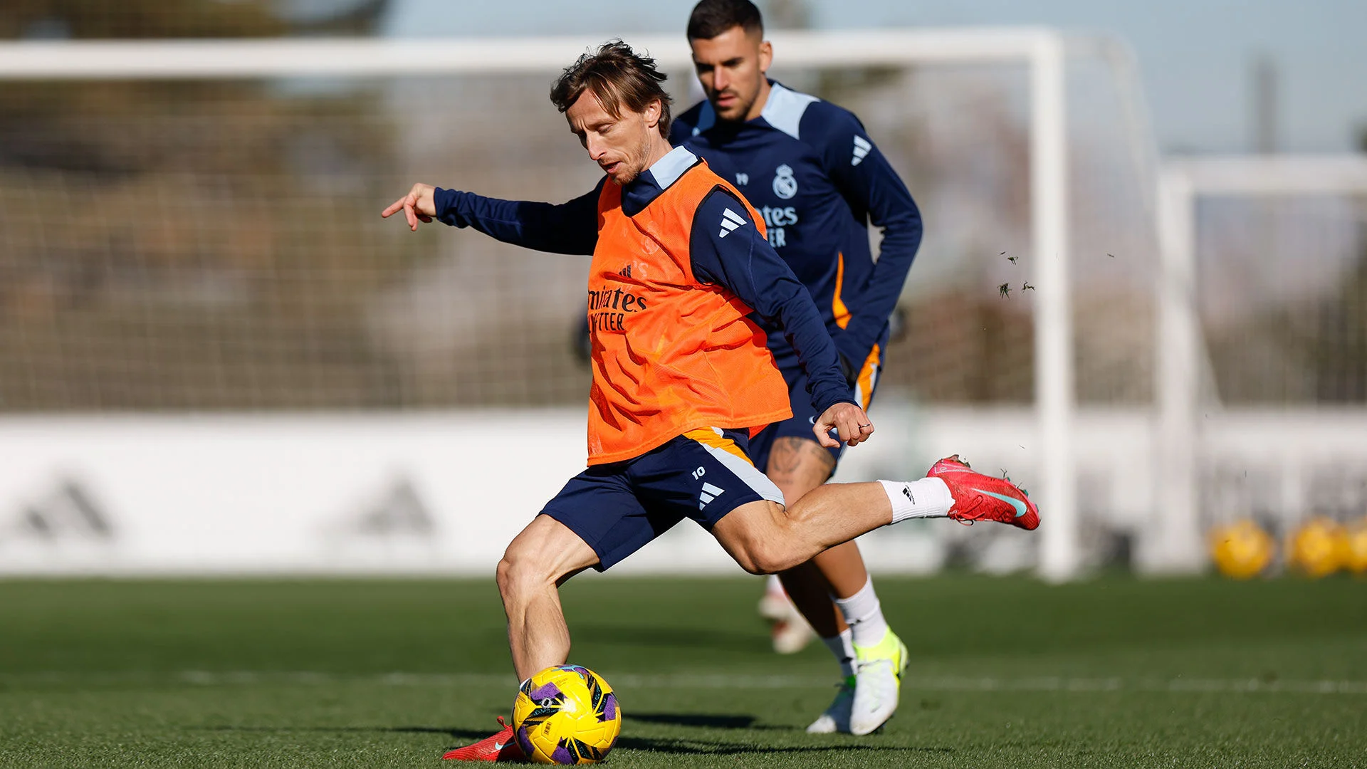 Último entrenamiento antes del partido contra el Espanyol