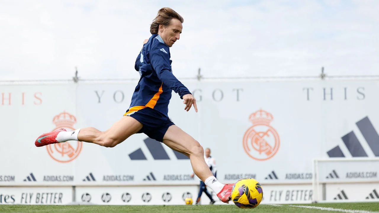 Último entrenamiento antes del partido contra el Betis