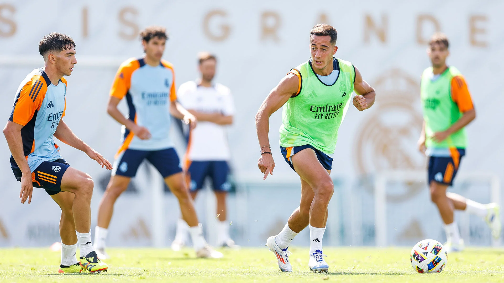 Intense travail avec ballon à la Ciudad Real Madrid