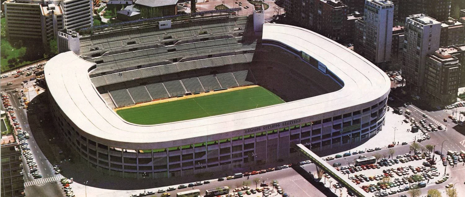 Panoramic view of the Santiago Bernabéu