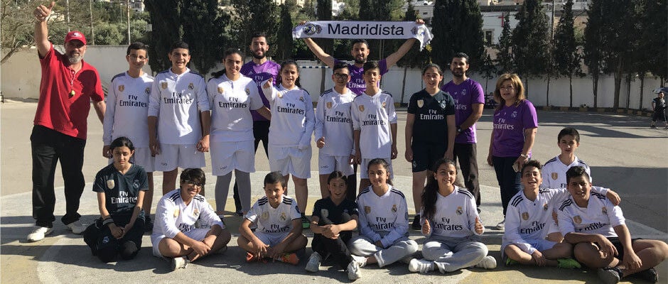 Escuelas sociodeportivas de la Fundación Real Madrid en colaboración con Patriarcado Latino de Jerusalén, Jordania